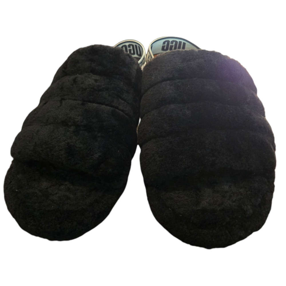 UGG Black Fluff Yeah Shoes Size 5